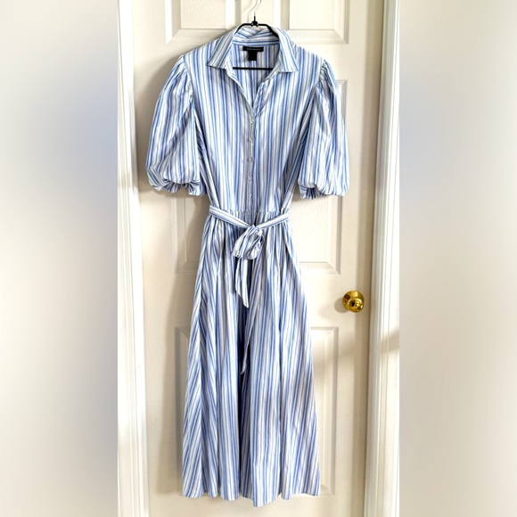 Ashley Stewart Dresses & Skirts - Ashley Stewart Dress Cotton Blend Belted Maxi With Pockets Size 14/16